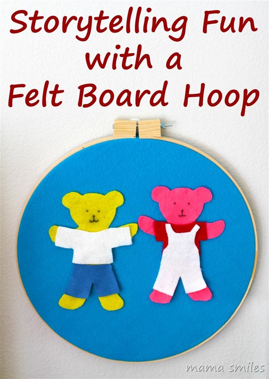 storytelling fun with a felt board hoop