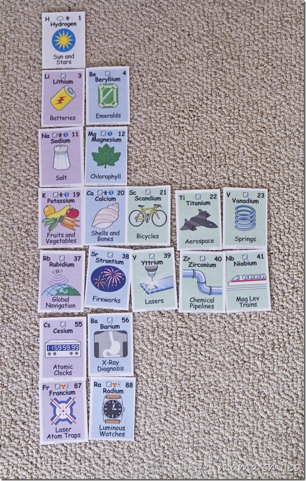 Printing out the periodic table - such a fun way for kids to learn!