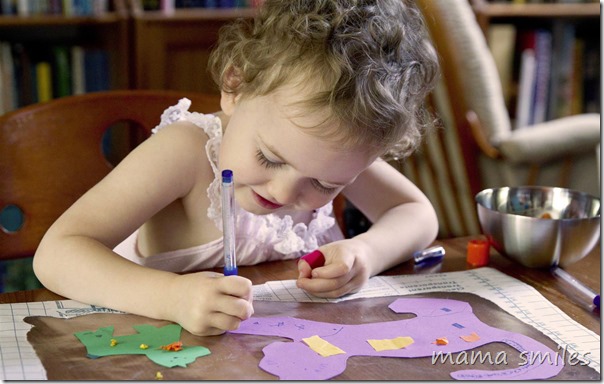There is plenty of room to be creative within a structured craft activity! Listen to your child's voice and let them make the craft their own!