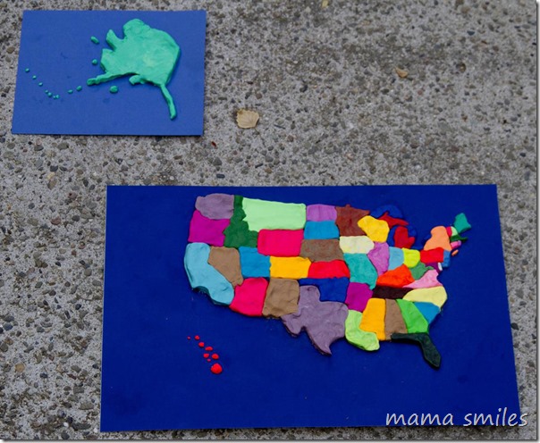 Learn US geography - by mapping the United States using Play-Doh!