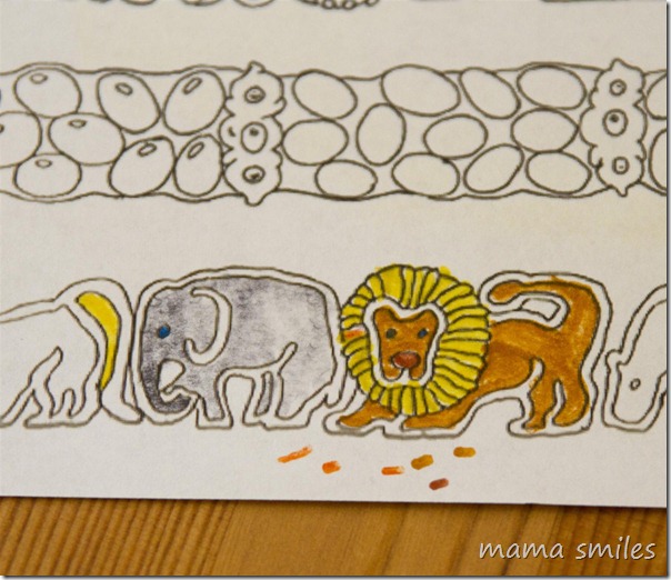 Jan Brett's picture books are full of incredible details, and her coloring pages show this attention to detail.