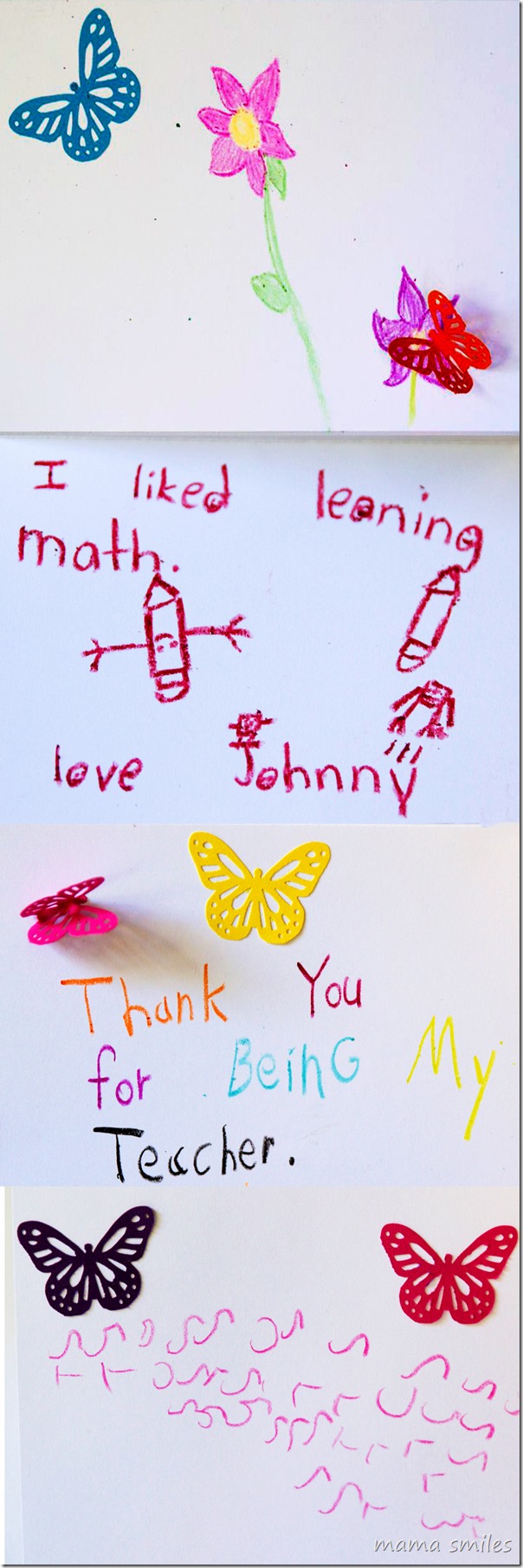 Teacher thank you cards for kids to make