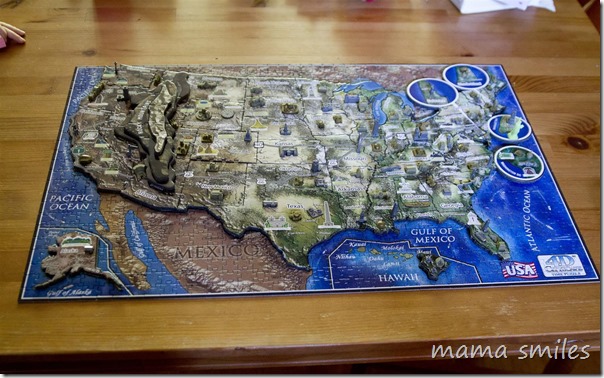 Learning US geography and history through a 4D puzzle