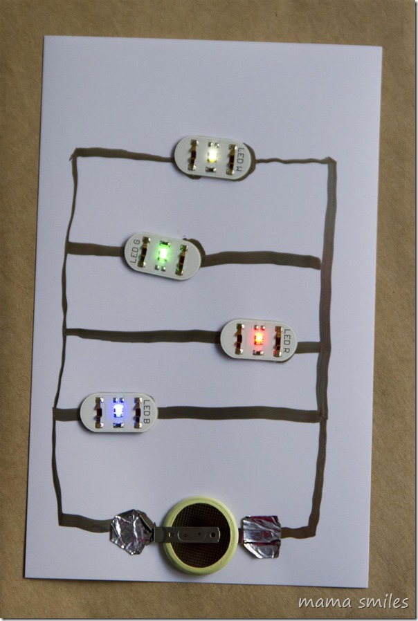 STEM crafting: DIY light-up card