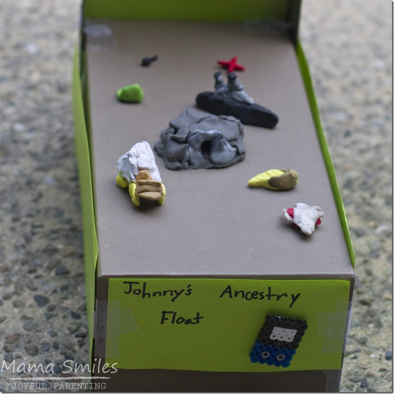 Help your child explore their heritage by creating an ancestry float. Children who understand who they are an where they come from thrive - family stories are so important!