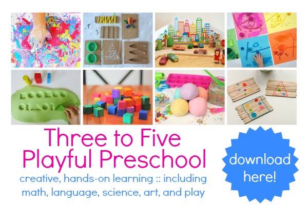 Playful preschool learning for ages 3-5