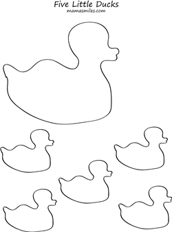 Free Coloring Page Five Little Ducks Printable And More Nursery Rhyme Activities