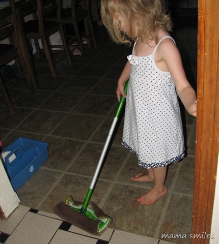 child-adapted cleaning supplies