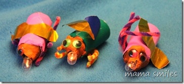 Light up bugs STEM activity for kids