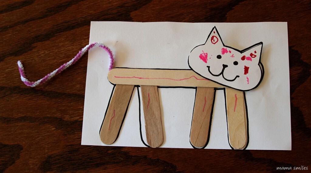 Cute cat craft for kids to make