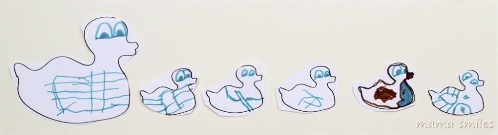 Five Little Ducks free printable for kids.