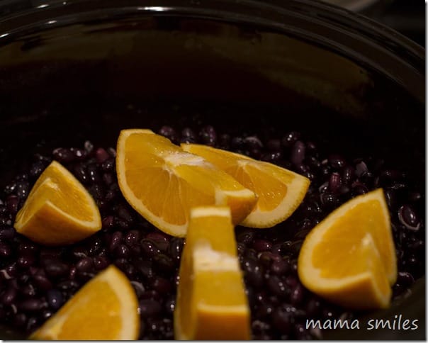 orange-infused slow cooker black beans recipe