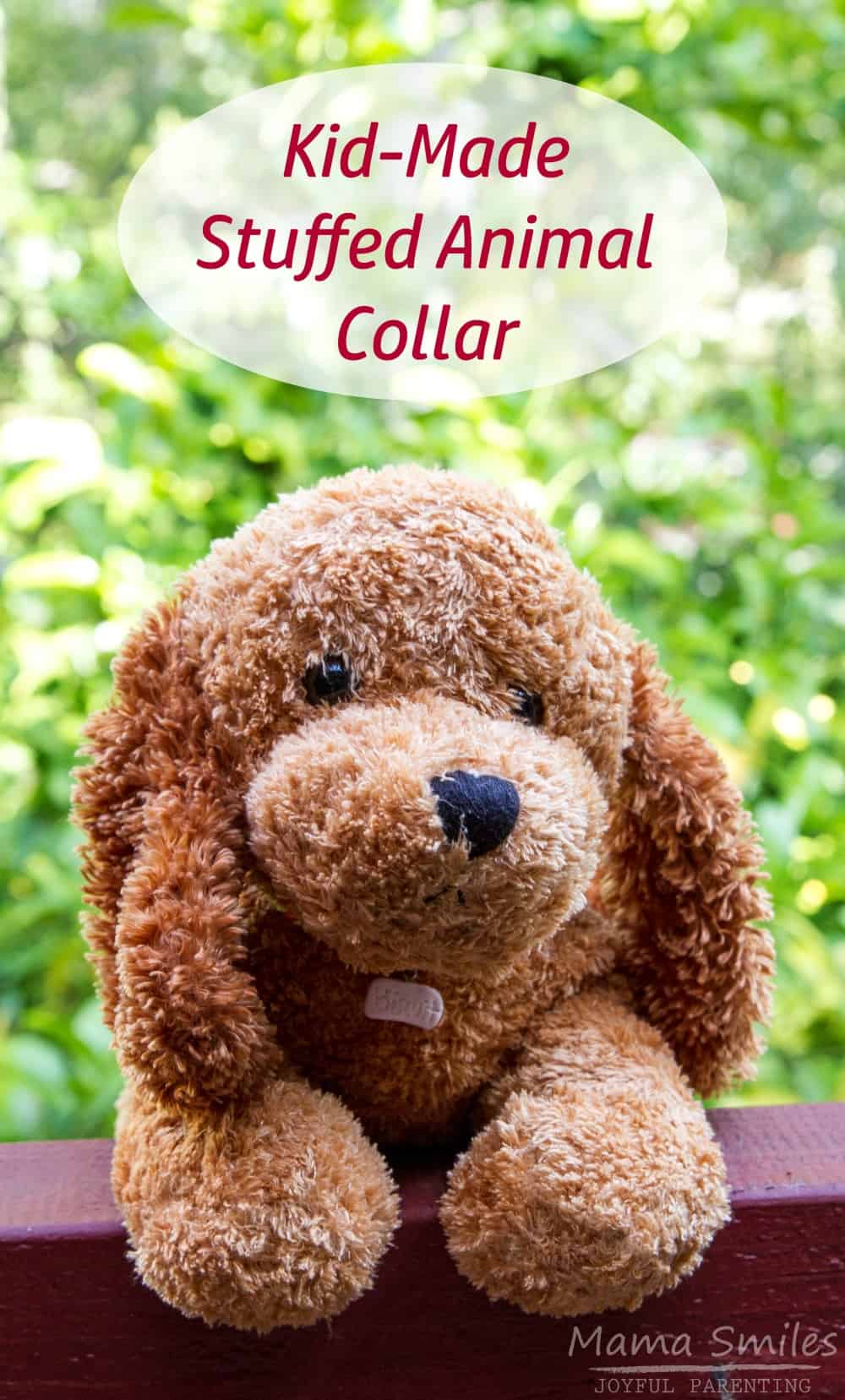 Super cute and easy DIY stuffed animal collar for kids to make