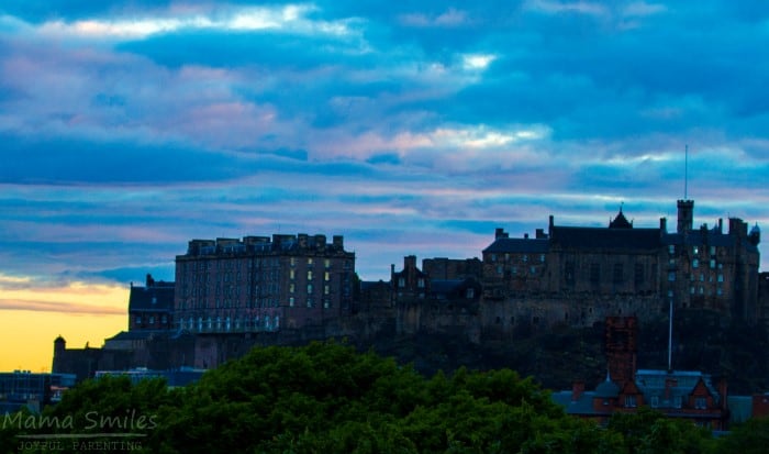 Edinburgh Castle at dawn - and tips for visiting this incredible historic site.