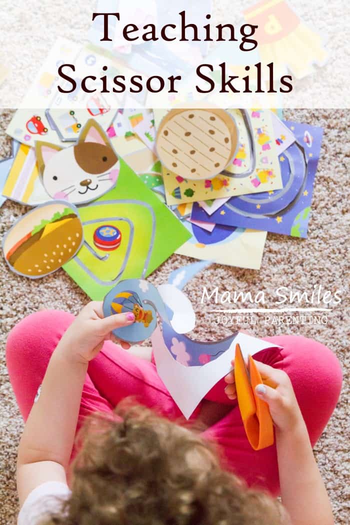 Teaching scissor skills to preschoolers