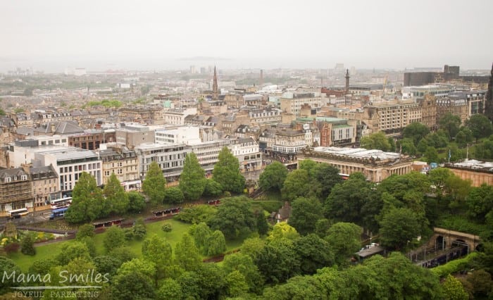 Edinburgh Castle affords an incredible view of the New Town