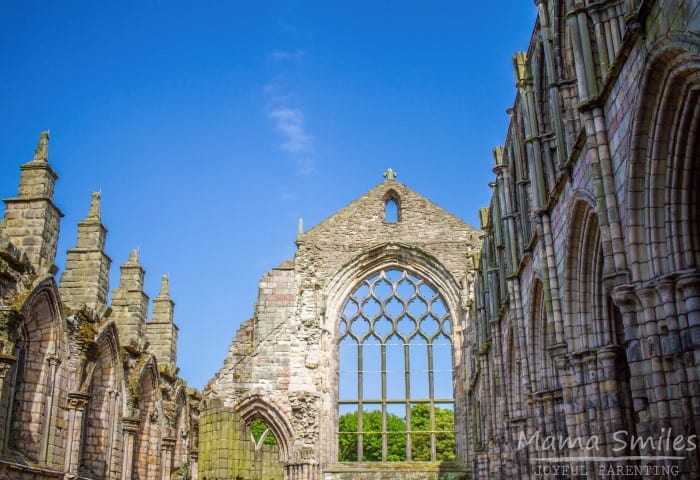 The ruins of Holyrood Abbey