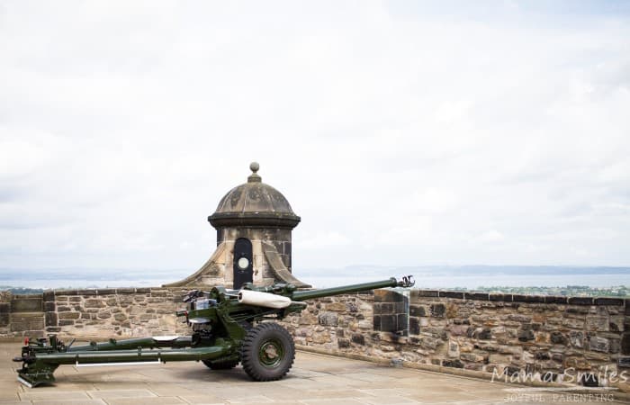 The One O'Clock Gun still goes off every day at Edinburgh Castle. Time your visit to witness it in action!