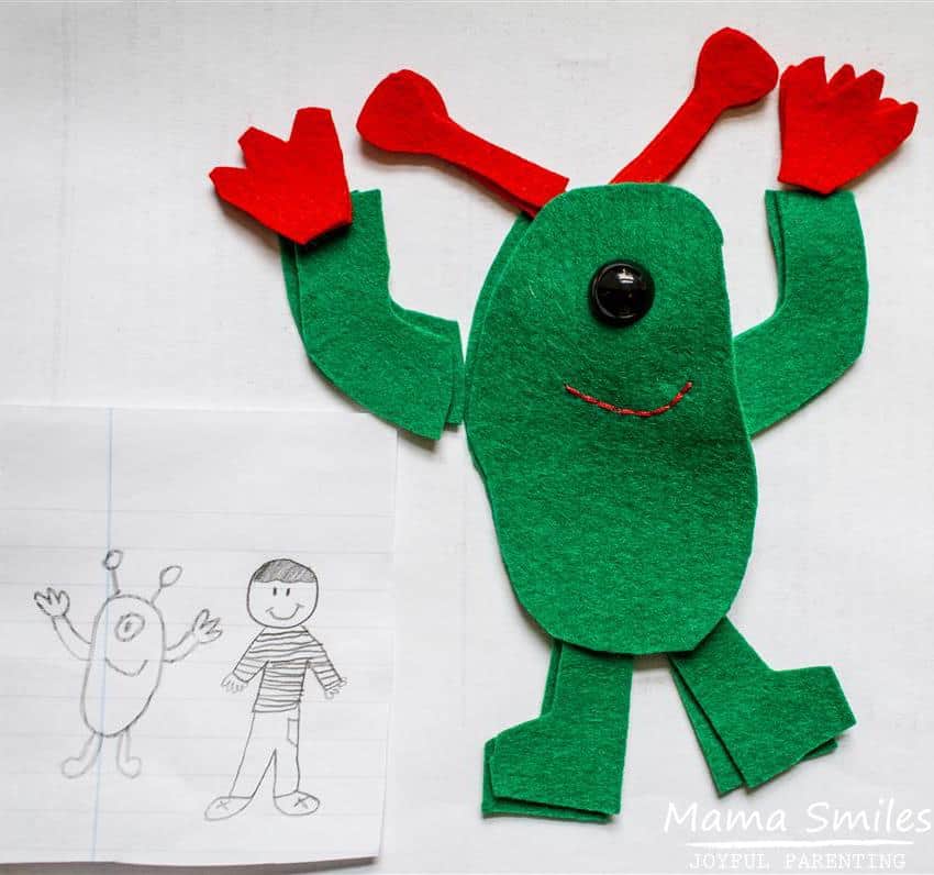 How to turn your child's drawing into a stuffed toy.