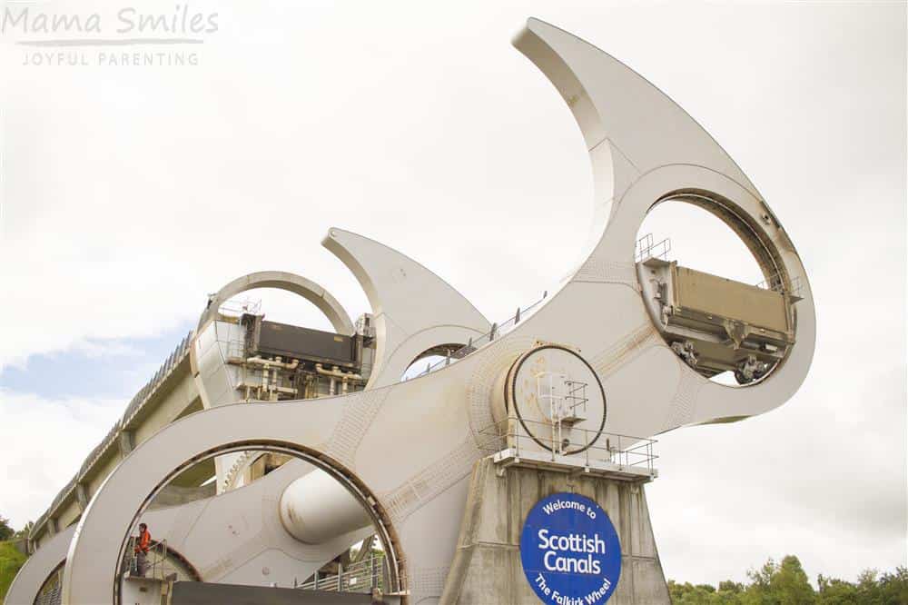 Designed to look like a Celtic inspired double axe, the Falkirk Wheel is a rotating elevator for boats! Learn all about this incredible piece of engineering.