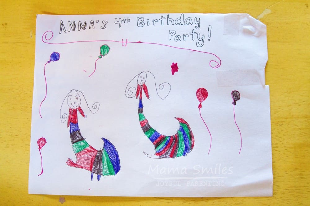 4-year-old birthday party - princess crafts and activities