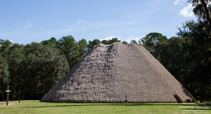 The Apalachee Council House in Mission San Luis in Tallahassee, Florida