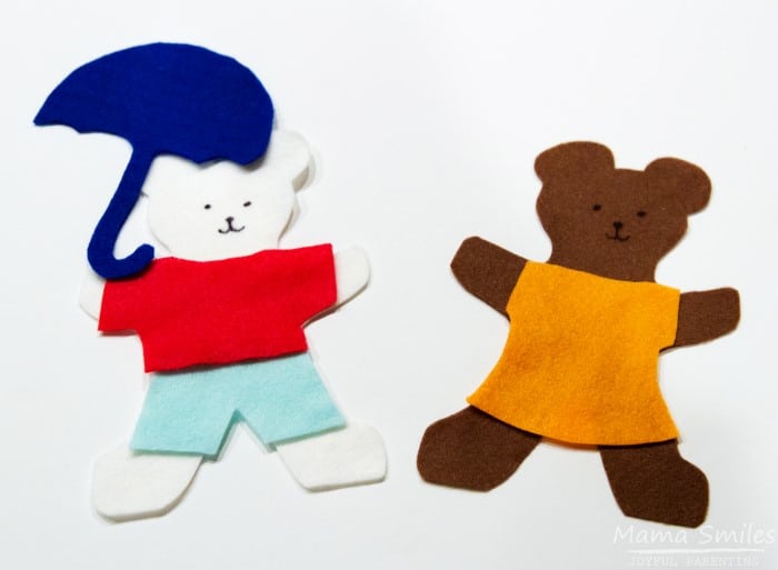 My kids LOVE these dress-up bears! Super easy to make, using the printable in this post.