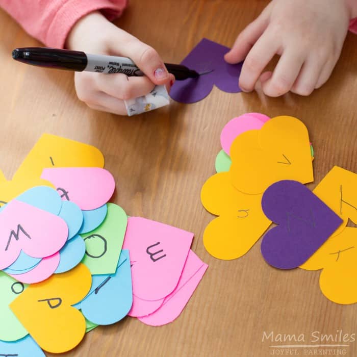 DIY matching game the kids can help you make!