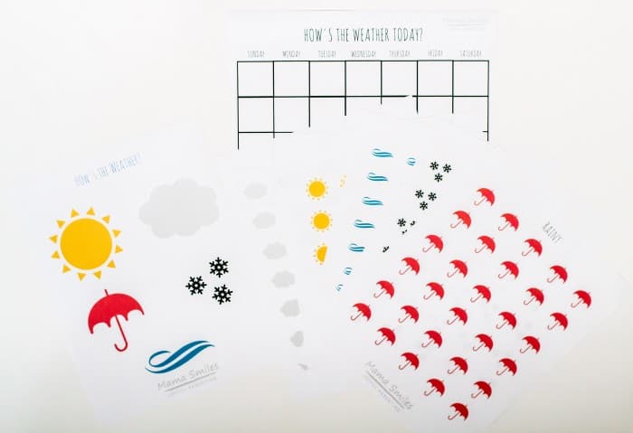 Young scientists will love graphing the weather using these easy weather tracking printables for preschoolers that you can print for free.