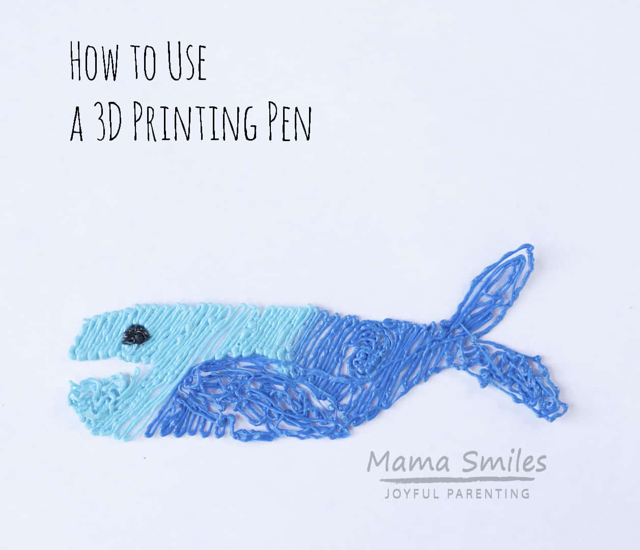 How to use a 3D printing pen