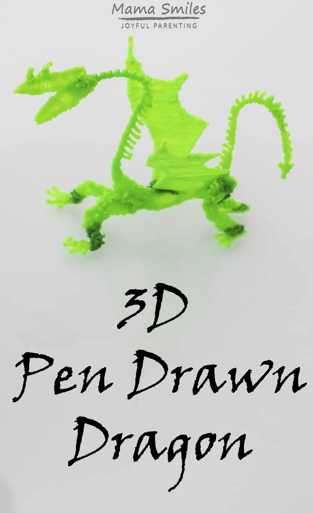 3D pen drawn dragon - made using the 3Doodler Create+. #3Dprinting #3doodler #whatwillyoucreate