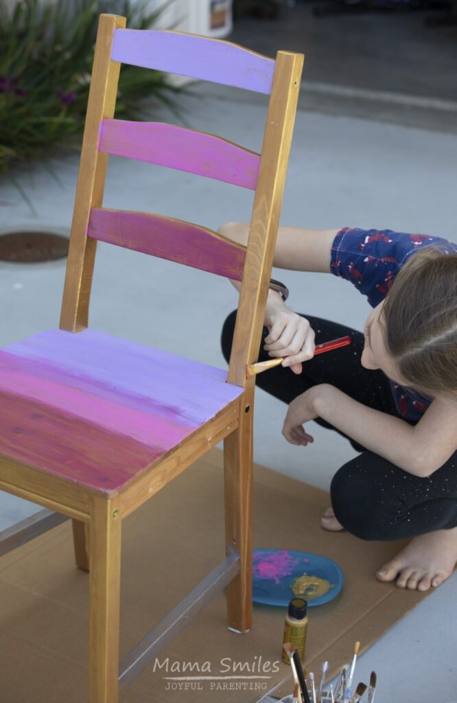 how to paint a chair