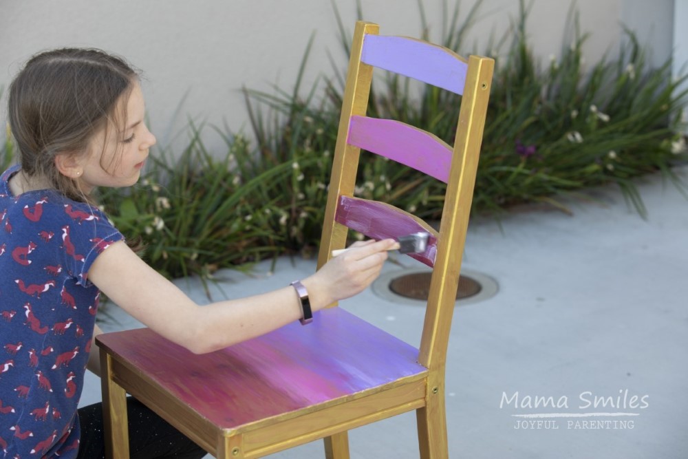 sealing a painted chair