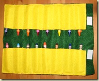 DIY crayon roll