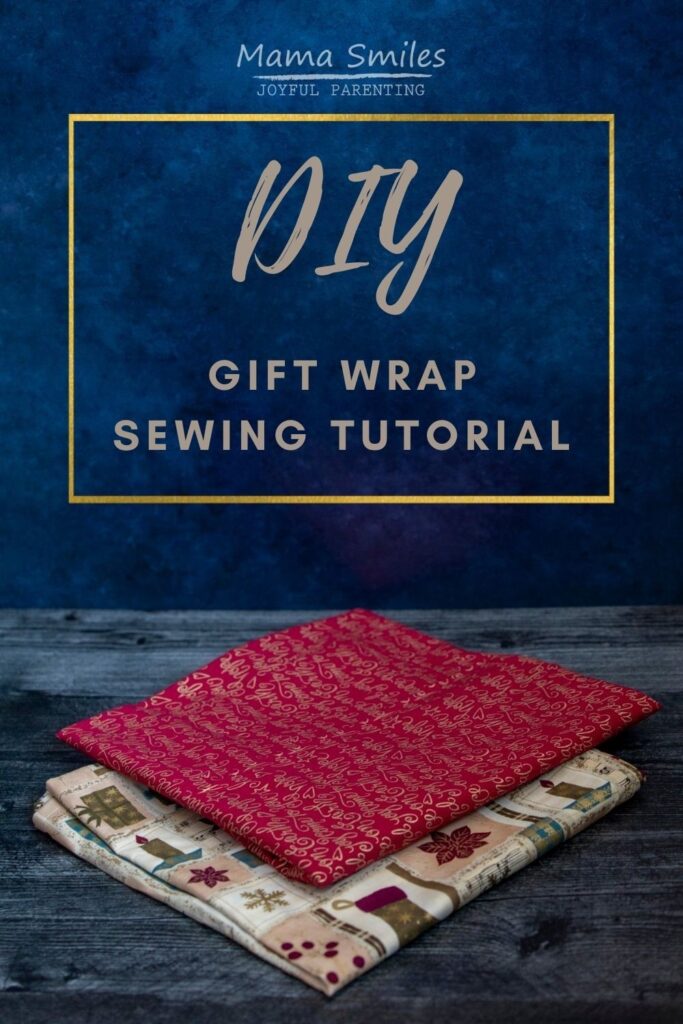 How to sew DIY gift wrap - tutorial