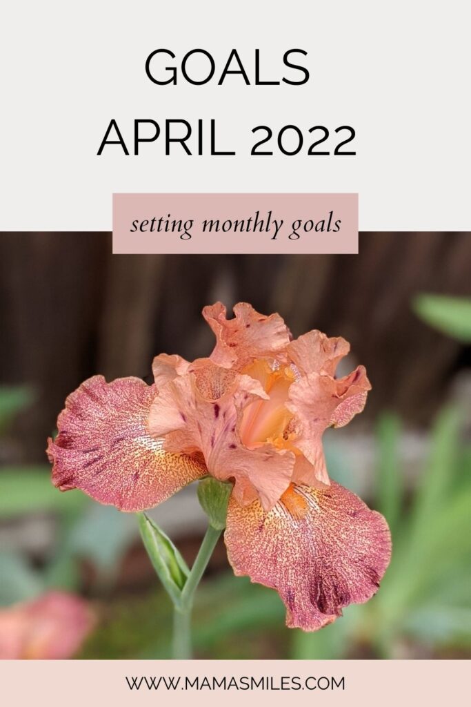 April 2022 monthly goals