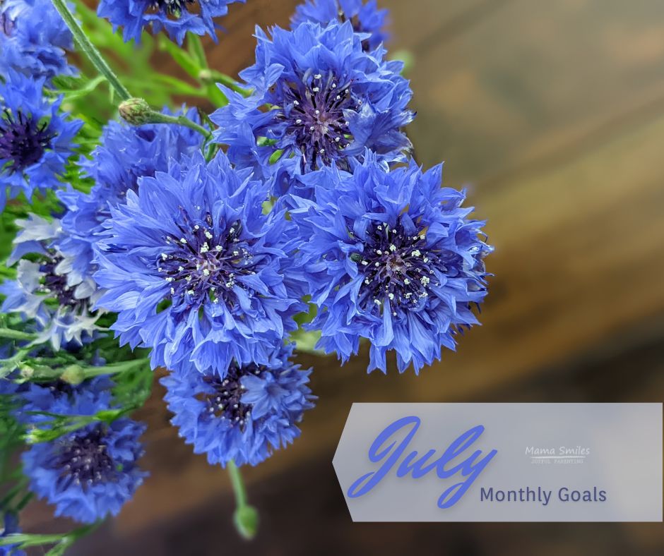 July 2022 monthly goals