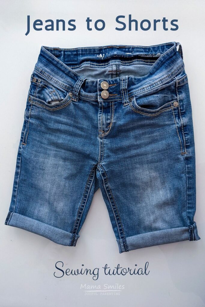 how to cut off jeans to make shorts