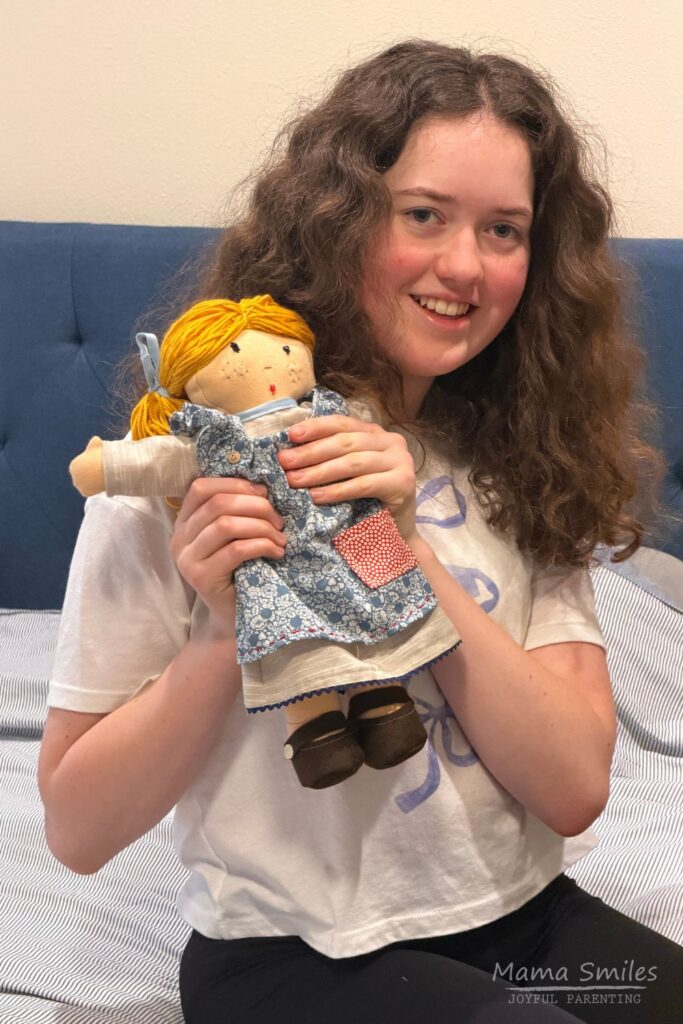 My Rag Doll book pattern - sewing the doll