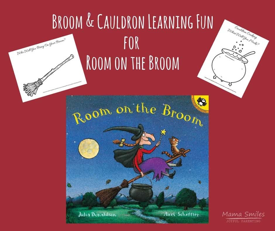 Kids learning activities for Room on the Broom by Julia Donaldson