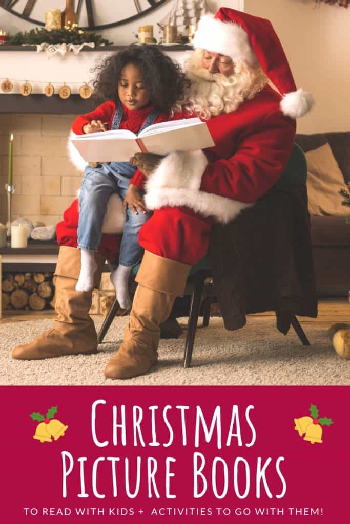 Books are a wonderful focus for kids during the excitement of the Christmas season! Check out this wonderful list of Christmas picture books and activities. #picturebooks #kidlit #Christmas #kidsactivities