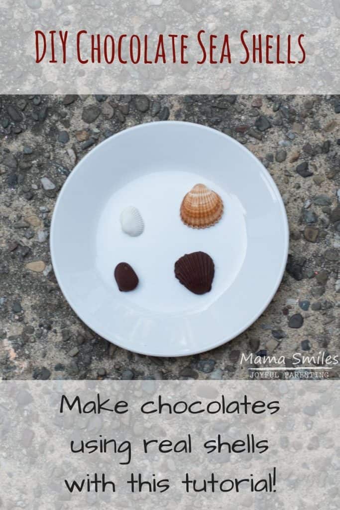 Tutorial on how to make DIY sea shell molds for homemade chocolate sea shells.Turn your summer sea shells into year-round chocolates!