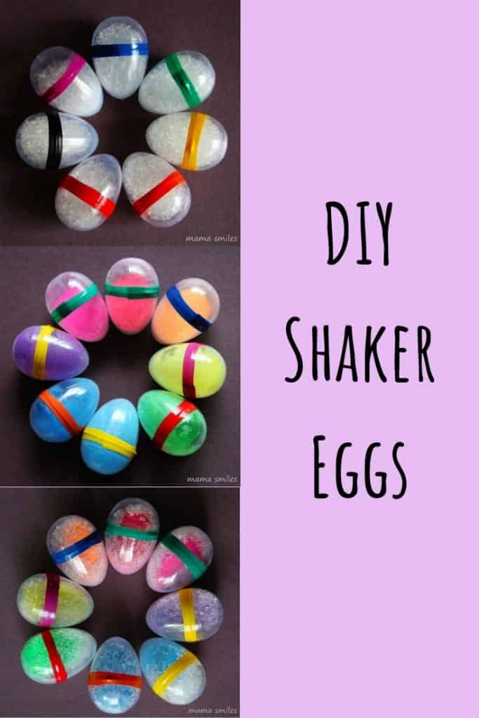 These shaker eggs are easy to make - and kids love them! Explore sound as you fill them with different things. #ece #preschool #toddleractivities #DIY