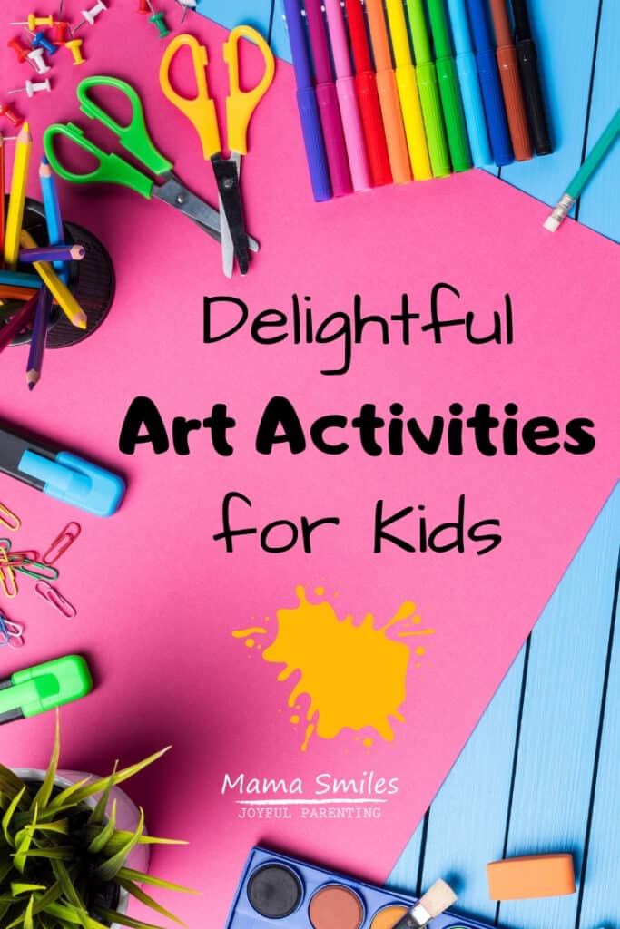 Art is a fantastic way to build fine motor skills and develop self expression.Our favorite art activities, plus a great art activities for kids resource. #art #artforkids #selfexpression #childhoodunplugged #ece #preschool