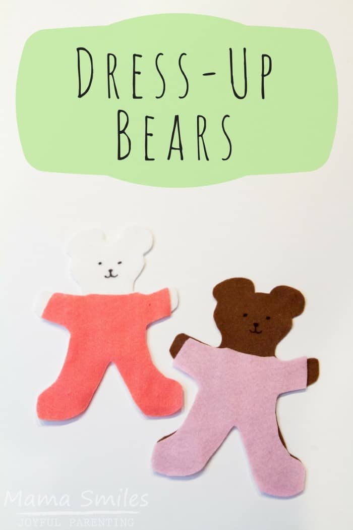 Dress-up bears (with printable!) and other bear-themed learning fun for kids