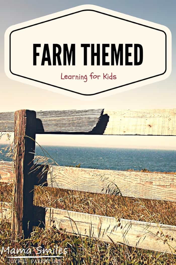 Farm themed learning activities for kids - preschool farm unit resources.