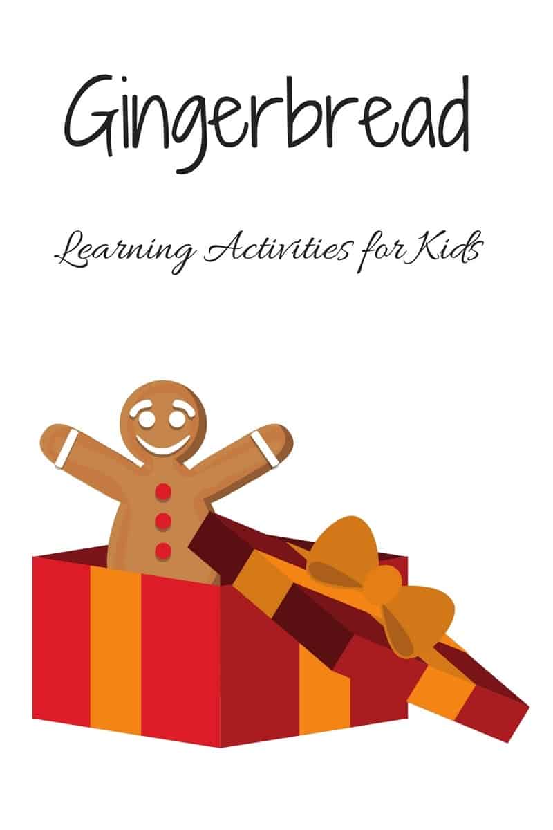 Gingerbread glyph and other fun gingerbread themed learning activities for kids. #freeprintable #kidsactivities #gingerbread