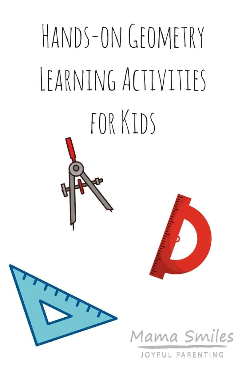 Hands-on geometry learning activities for kids. #homeschooling #keeplearning #mathisfun #mathhelp #mathlessons