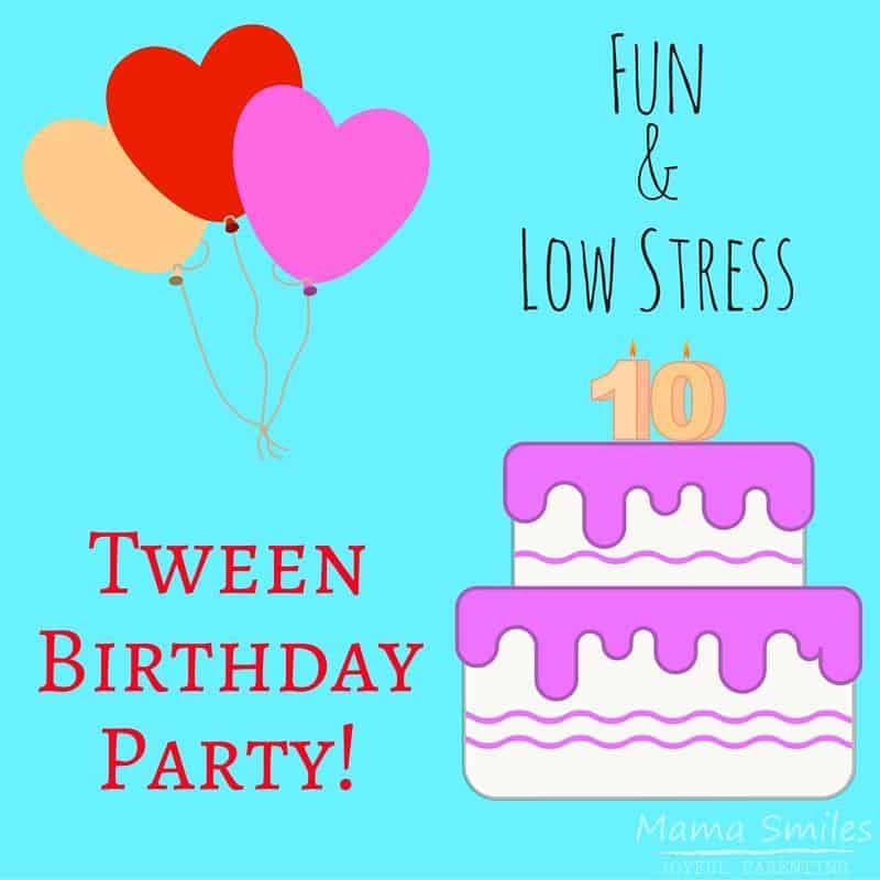 Great tips for a fun and low stress tween birthday party