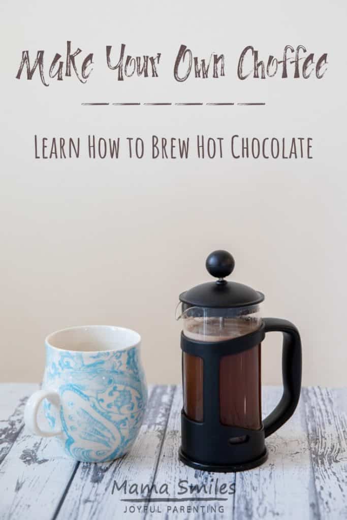 Brewed hot chocolate - a gourmet alternative to regular hot chocolate. Delicious with added health benefits! Learn how to make your own choffee. #hotchocolate #choffee #recipe #foodie 